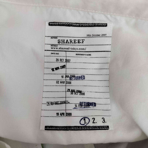 シャリーフ SHAREEF green apple big shirt メンズ JPN:1